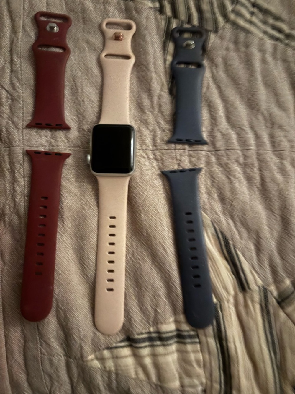 Apple Watch in Blush Pink with Silver Aluminum Case - Picture 3 of 3